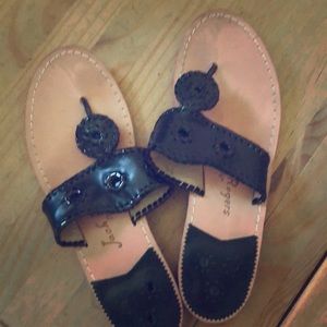 Jack Rogers 9.5 size black sandals